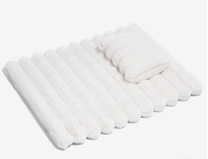 Luxury Striped Faux Fur Fluffy Pet Mat