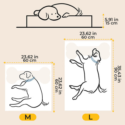 Waffle Shape Sweet Dreams Calming Dog Bed