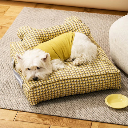 Waffle Shape Sweet Dreams Calming Dog Bed